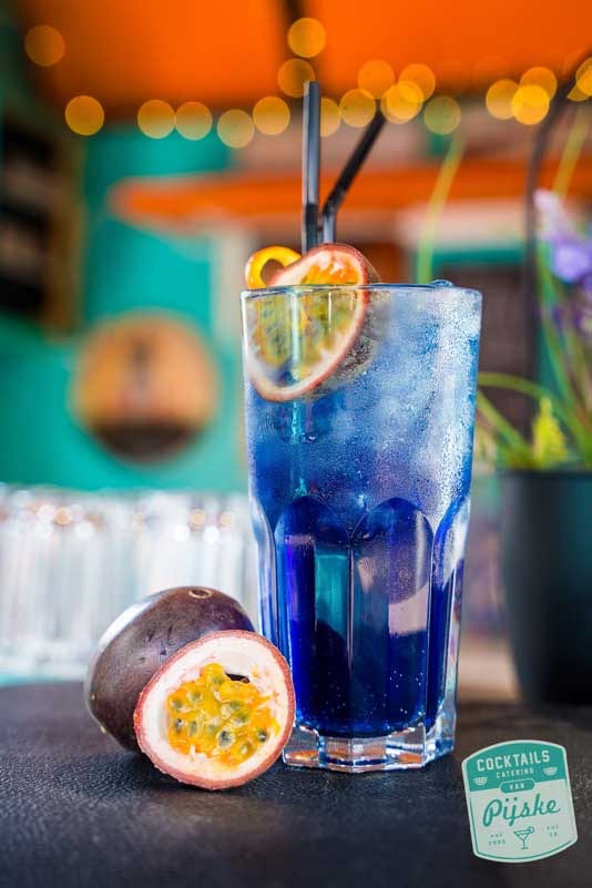 Dranken catering, blauwe cocktail.