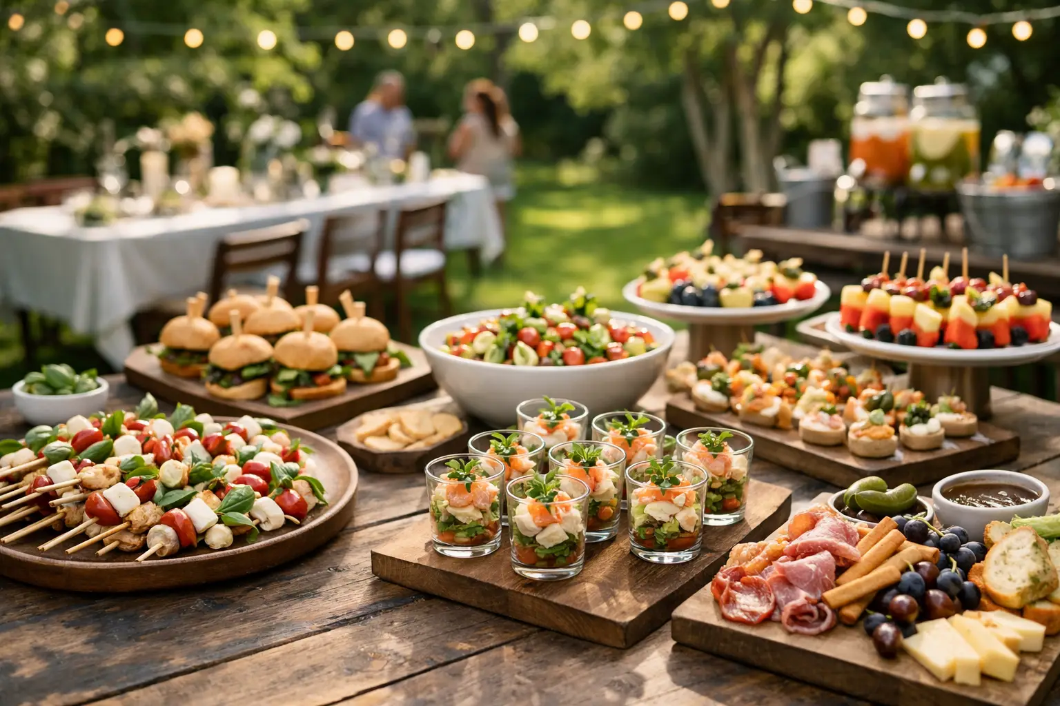 9 voorbeelden catering voor tuinfeest